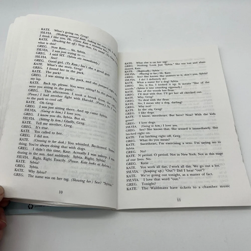 Sylvia by A. R. Gurney Play Script Dramatists Play‎ Service Vintage
